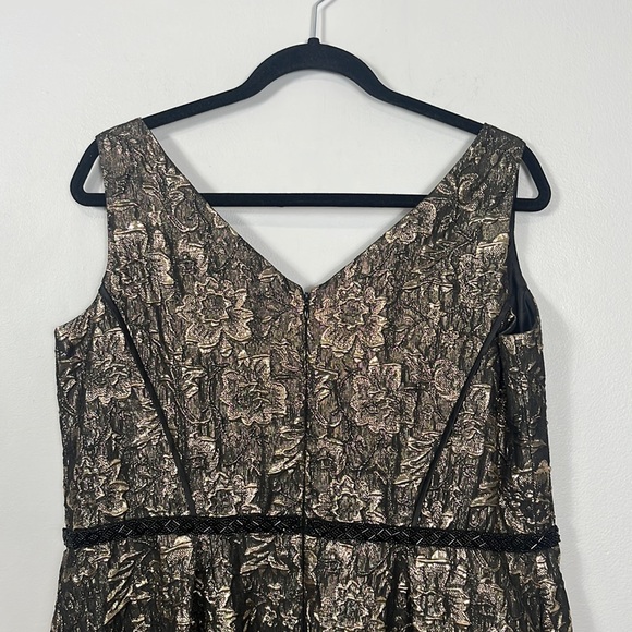 Ignite Evenings New York dress size 16 gold black - Picture 2 of 6